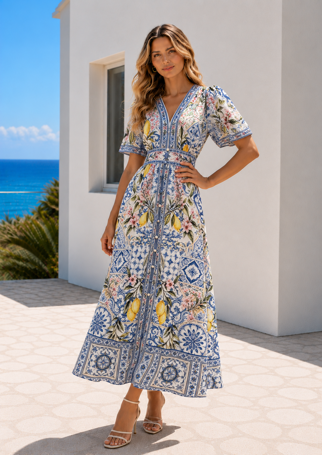 Capri Dress  | Blue