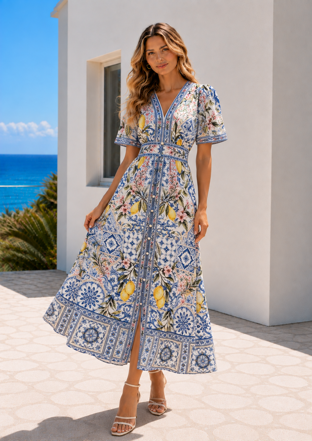 Capri Dress  | Blue