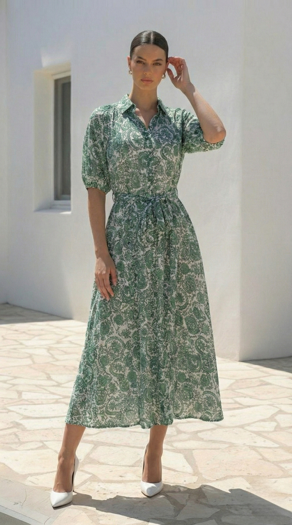 Vera Dress  | Green
