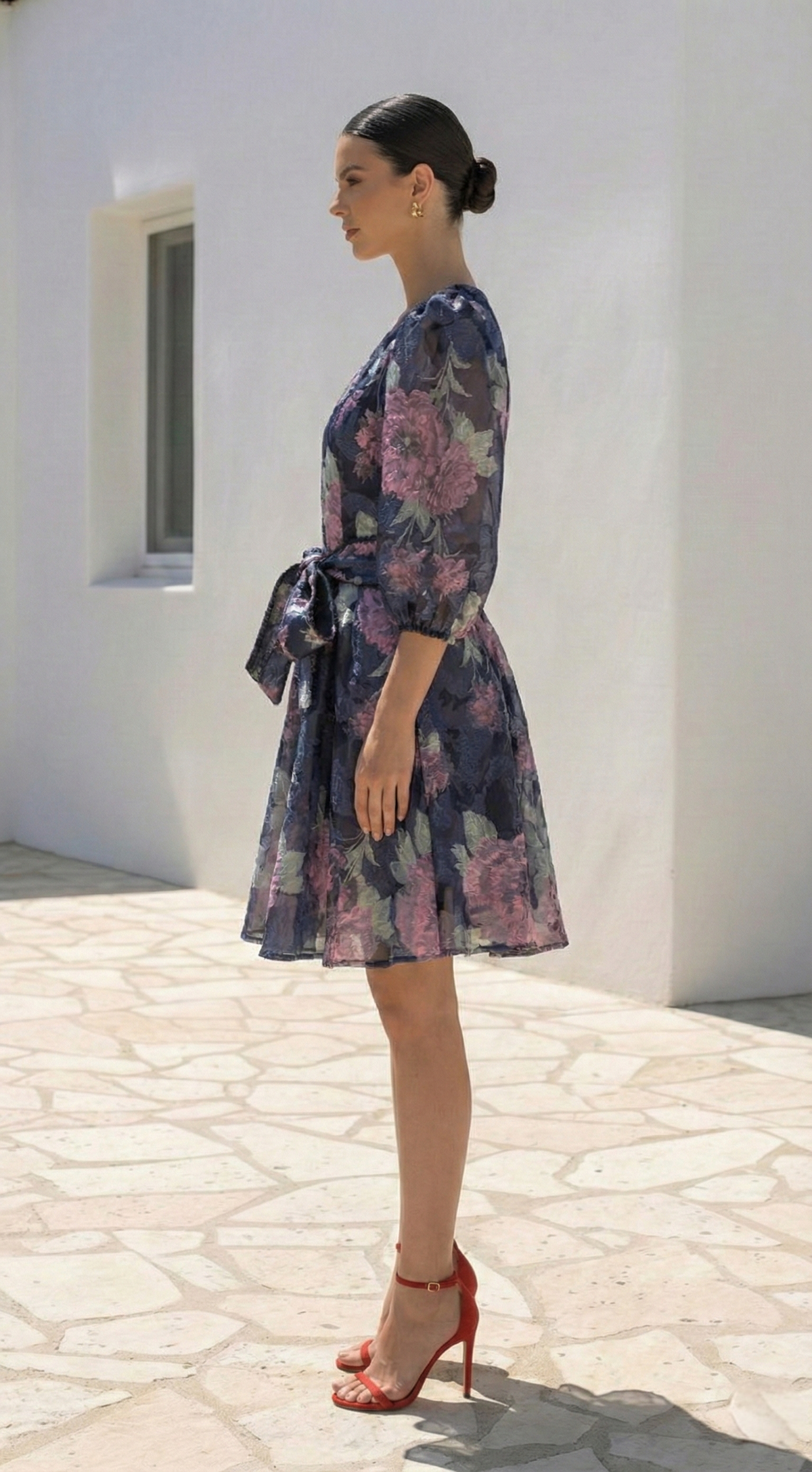 Morgan Short  Dress | Navy Floral