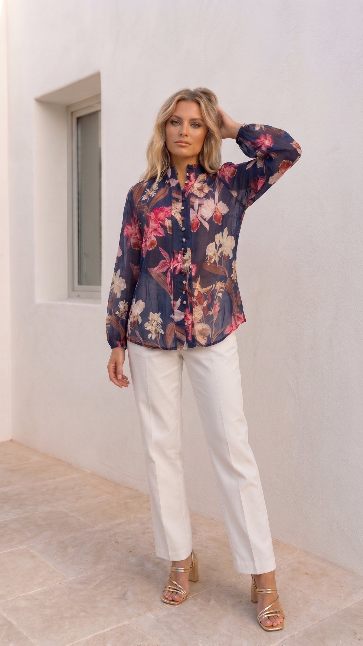 Lily Blouse | Navy