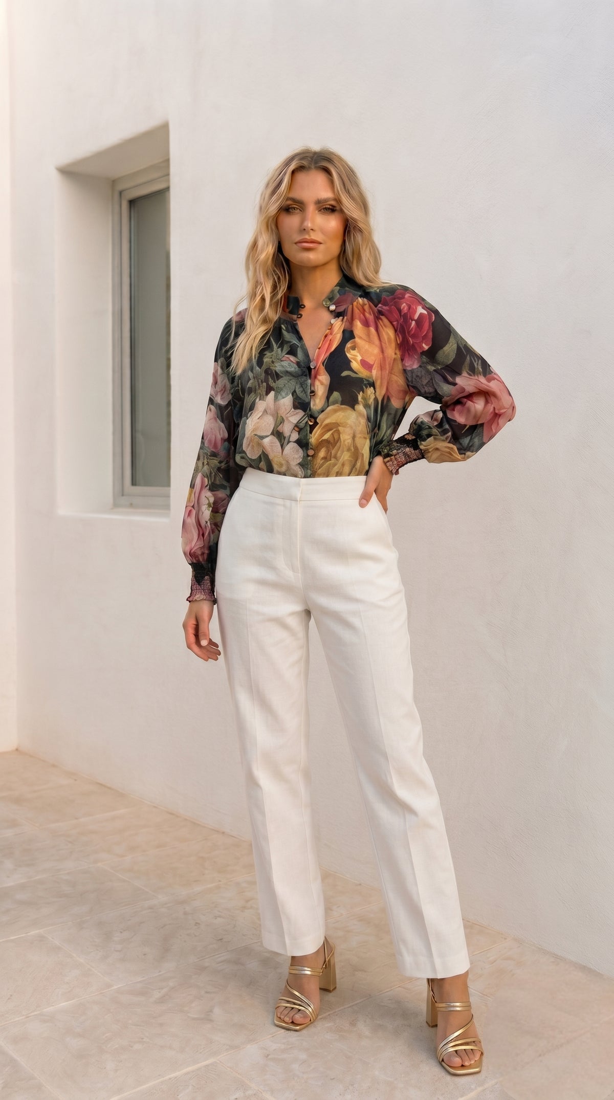 Viola Blouse  | Multi Floral
