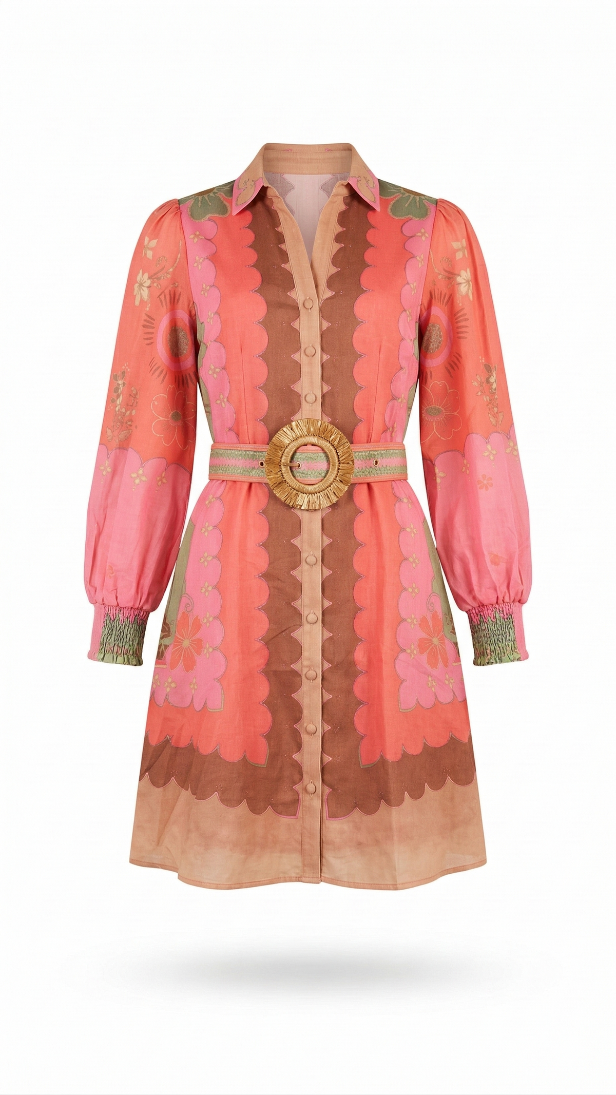 Paloma Linen Short  Dress   |  Watermelon